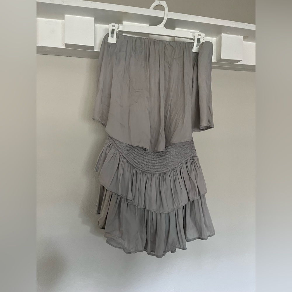 Princess Polly grey strapless romper